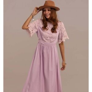 Lavender Pink Maxi ladies size sm NWT